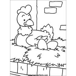 Раскраска: курица (Животные) #17290 - Бесплатные раскраски для печати