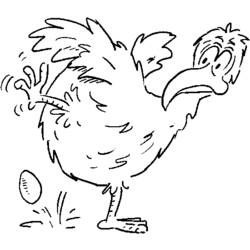 Раскраска: курица (Животные) #17294 - Бесплатные раскраски для печати