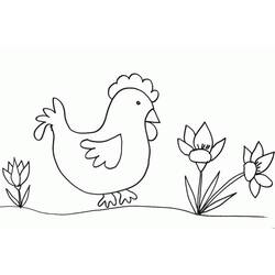 Раскраска: курица (Животные) #17306 - Бесплатные раскраски для печати