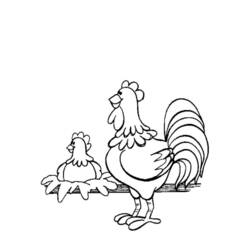Раскраска: курица (Животные) #17309 - Бесплатные раскраски для печати