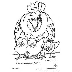 Раскраска: курица (Животные) #17310 - Бесплатные раскраски для печати
