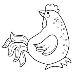 Раскраска: курица (Животные) #17317 - Бесплатные раскраски для печати