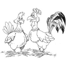 Раскраска: курица (Животные) #17360 - Бесплатные раскраски для печати
