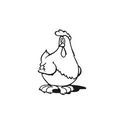 Раскраска: курица (Животные) #17370 - Бесплатные раскраски для печати