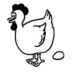 Раскраска: курица (Животные) #17391 - Бесплатные раскраски для печати