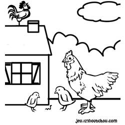 Раскраска: курица (Животные) #17393 - Бесплатные раскраски для печати