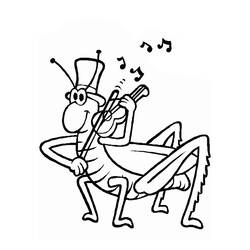 Раскраска: цикада (Животные) #18437 - Бесплатные раскраски для печати