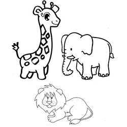 Раскраска: Цирковые животные (Животные) #20785 - Бесплатные раскраски для печати