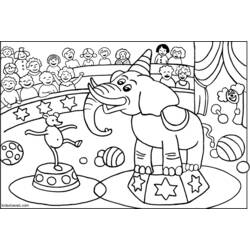 Раскраска: Цирковые животные (Животные) #20806 - Бесплатные раскраски для печати