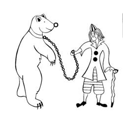 Раскраска: Цирковые животные (Животные) #20821 - Бесплатные раскраски для печати