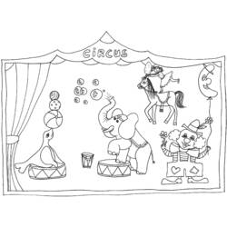 Раскраска: Цирковые животные (Животные) #20952 - Бесплатные раскраски для печати