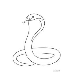 Раскраска: кобра (Животные) #3227 - Бесплатные раскраски для печати