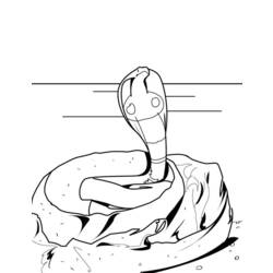 Раскраска: кобра (Животные) #3230 - Бесплатные раскраски для печати
