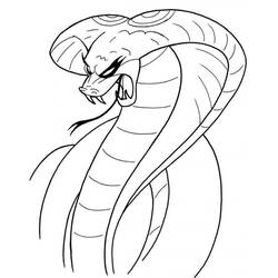 Раскраска: кобра (Животные) #3236 - Бесплатные раскраски для печати
