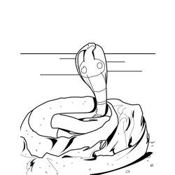 Раскраска: кобра (Животные) #3290 - Бесплатные раскраски для печати