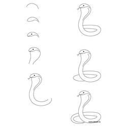 Раскраска: кобра (Животные) #3375 - Бесплатные раскраски для печати