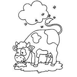 Раскраска: корова (Животные) #13231 - Бесплатные раскраски для печати