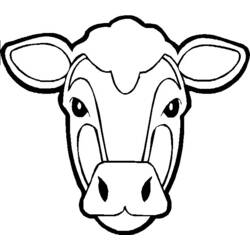Раскраска: корова (Животные) #13241 - Бесплатные раскраски для печати