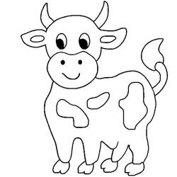 Раскраска: корова (Животные) #13247 - Бесплатные раскраски для печати