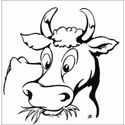 Раскраска: корова (Животные) #13290 - Бесплатные раскраски для печати