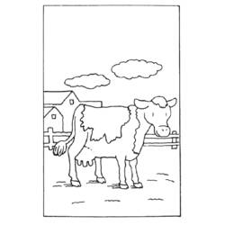 Раскраска: корова (Животные) #13310 - Бесплатные раскраски для печати