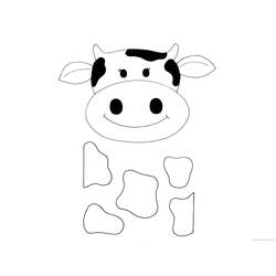 Раскраска: корова (Животные) #13315 - Бесплатные раскраски для печати