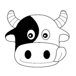 Раскраска: корова (Животные) #13320 - Бесплатные раскраски для печати