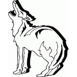 Раскраска: койот (Животные) #4505 - Бесплатные раскраски для печати