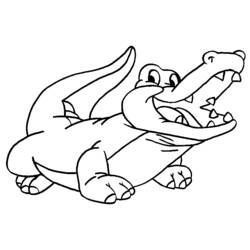 Раскраска: крокодил (Животные) #4790 - Бесплатные раскраски для печати