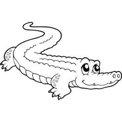 Раскраска: крокодил (Животные) #4792 - Бесплатные раскраски для печати