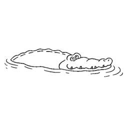 Раскраска: крокодил (Животные) #4860 - Бесплатные раскраски для печати