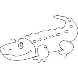 Раскраска: крокодил (Животные) #4869 - Бесплатные раскраски для печати