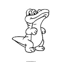 Раскраска: крокодил (Животные) #4969 - Бесплатные раскраски для печати
