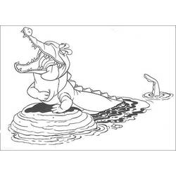 Раскраска: крокодил (Животные) #4981 - Бесплатные раскраски для печати