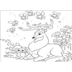 Раскраска: косуля (Животные) #2698 - Бесплатные раскраски для печати