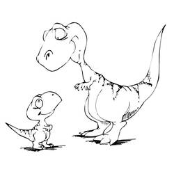 Раскраска: динозавр (Животные) #5489 - Бесплатные раскраски для печати