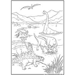 Раскраска: динозавр (Животные) #5522 - Бесплатные раскраски для печати