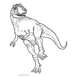 Раскраска: динозавр (Животные) #5640 - Бесплатные раскраски для печати