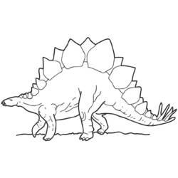 Раскраска: динозавр (Животные) #5655 - Бесплатные раскраски для печати
