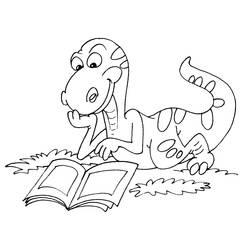 Раскраска: динозавр (Животные) #5686 - Бесплатные раскраски для печати