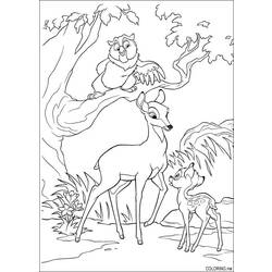 Раскраска: лань (Животные) #1094 - Бесплатные раскраски для печати