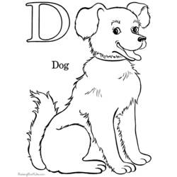 Раскраска: собака (Животные) #10 - Бесплатные раскраски для печати