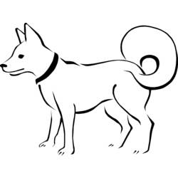Раскраска: собака (Животные) #23 - Бесплатные раскраски для печати