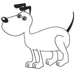 Раскраска: собака (Животные) #29 - Бесплатные раскраски для печати