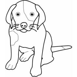Раскраска: собака (Животные) #3 - Бесплатные раскраски для печати