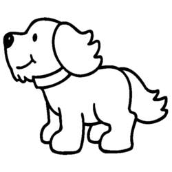 Раскраски: собака - Бесплатные раскраски для печати
