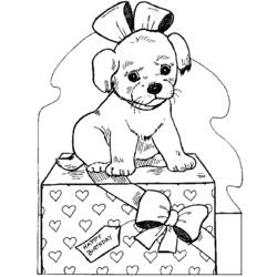 Раскраска: собака (Животные) #3143 - Бесплатные раскраски для печати