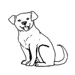 Раскраска: собака (Животные) #34 - Бесплатные раскраски для печати