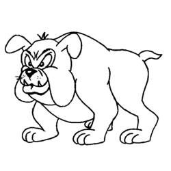 Раскраска: собака (Животные) #35 - Бесплатные раскраски для печати