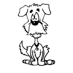 Раскраска: собака (Животные) #48 - Бесплатные раскраски для печати
